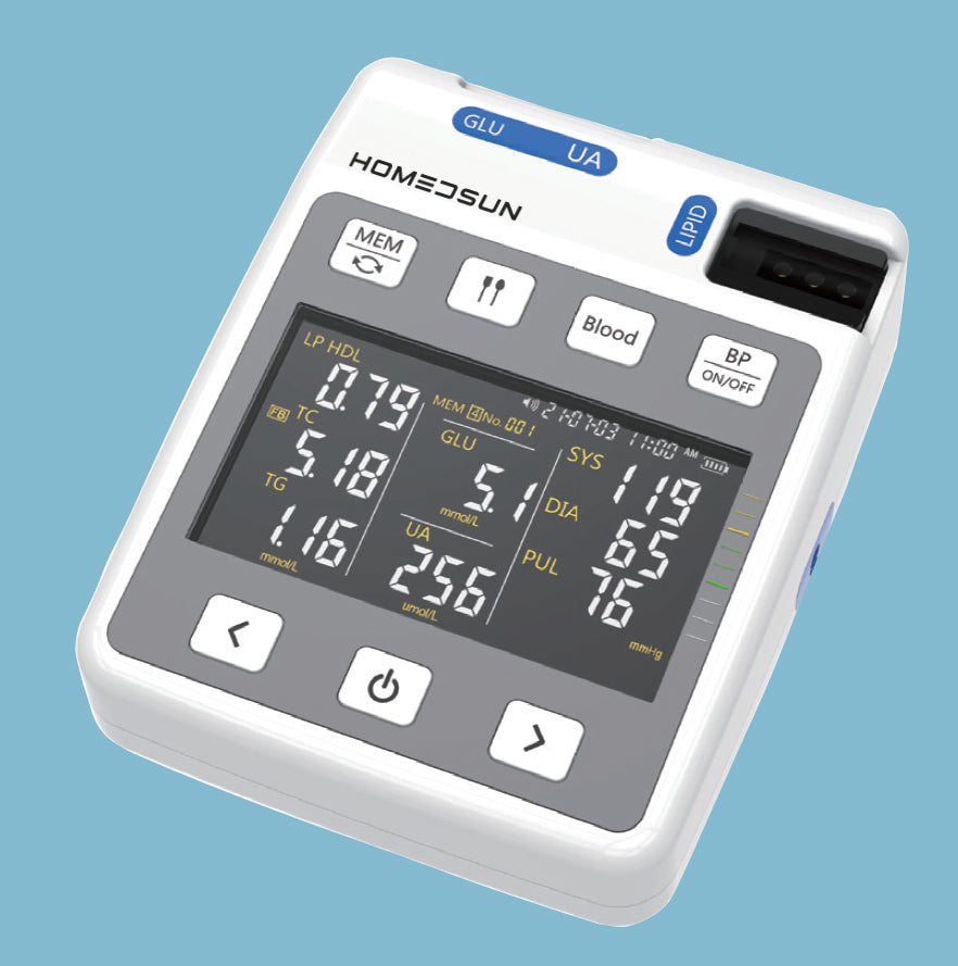 HOMEDSUN Upper-Arm Blood Pressure Monitor | XL Back-Lit Display | 22-42 cm Universal Cuff | 2-User 500-Reading Memory | One-Touch Operation