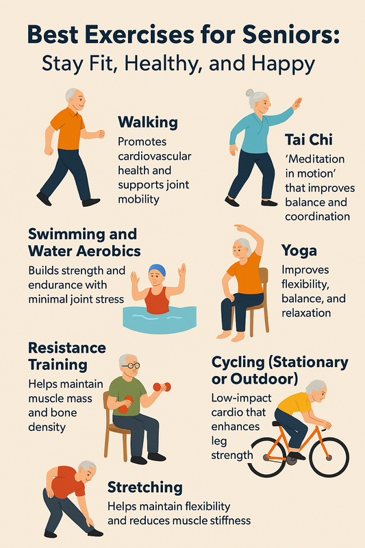 Best Exercises for Seniors: Stay Fit, Healthy, and Happy