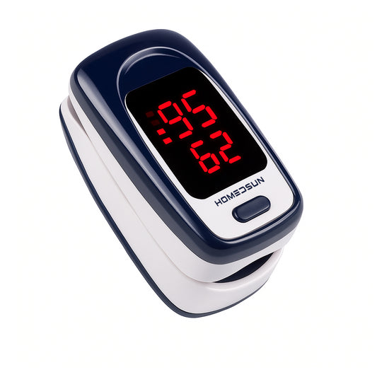 HOMEDSUN Fingertip Pulse Oximeter | One-Button SpO₂ & Pulse Measurement | Large LED Display | Ultra-Portable