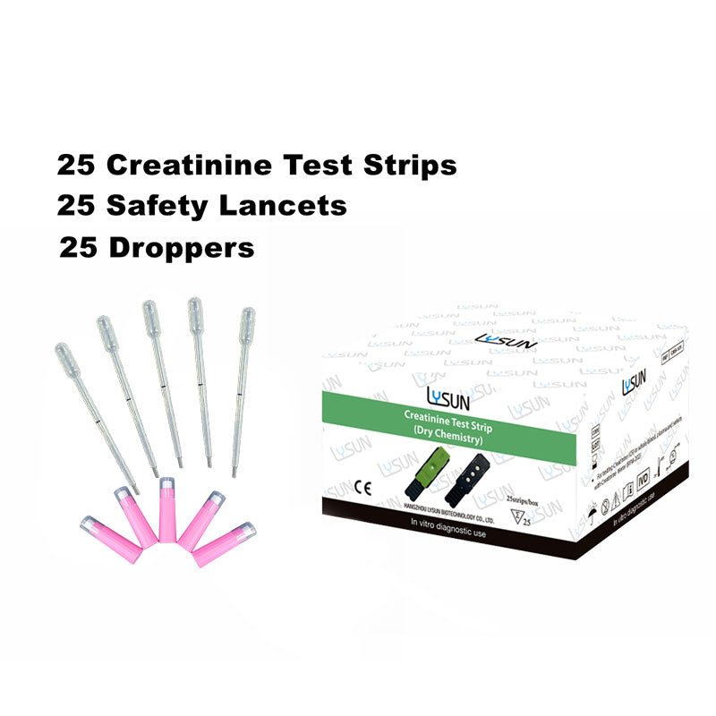 HSRFM-202 Portable Kidney Function Test Device Measures Creatinine Fast Accurate Blood Analyzer for Home Professional Use Health Monitoring Kit