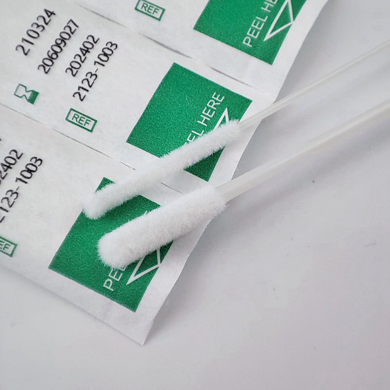 HOMEDSUN Nasopharyngeal Swab for Antigen Testing | Flocked High-Release Tip | 15 cm Flexible Shaft + 8 cm Breakpoint | EO-Sterile, Individually Wrapped