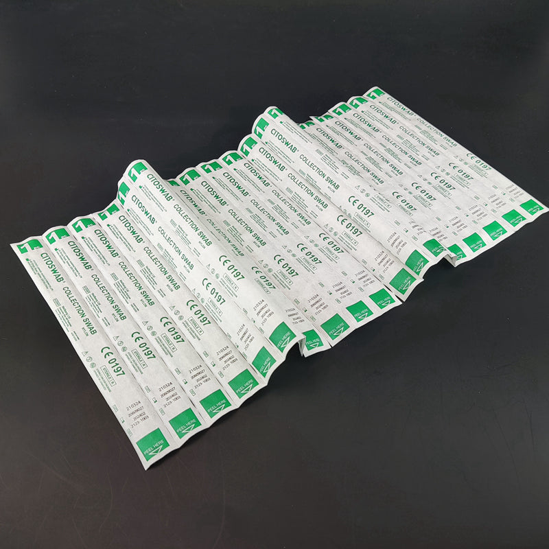 HOMEDSUN Oropharyngeal Swab for Antigen Testing | Soft Flocked Wide Tip | 13 cm Flexible Shaft + 8 cm Breakpoint | EO-Sterile, Individually Wrapped