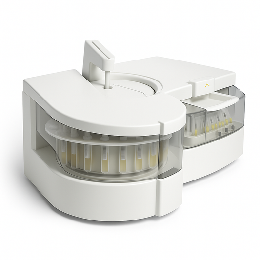 HOMEDSUN Benchtop Glucose Chemistry Analyzer | Auto-Carousel Loader | 120 Tests/Hour | Touch-Guided Probe Arm | LIS Connectivity