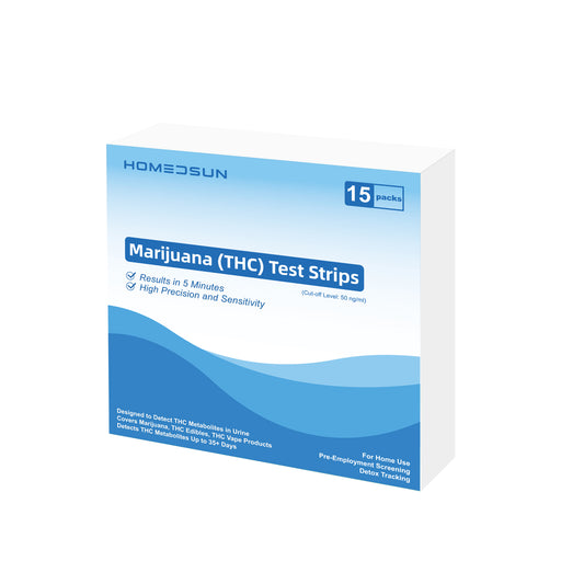 HOMEDSUN Marijuana (THC) Rapid Test Strips (Urine) 15 Packs